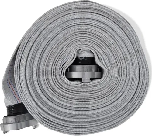 vidaXL Feuerwehrschlauch Flachschlauch 20 m mit C-Storz Kupplungen - Bewässerung: Wetterfester Flachschlauch mit glattem PVC-Futter für ungehinderten Wasserfluss und 8 bar Betriebsdruck, ideal für Wasserpumpen und einfachen Transport.