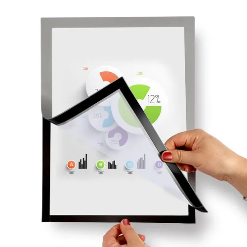 LMG Magnetrahmen selbstklebend A4 silber