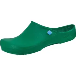 Birkenstock PU-Clogs Classic BIRKI Grün 42 - Clogs & Pantoletten für Herren, mit integriertem PU-Fußbett für optimalen Komfort und langlebige Qualität.