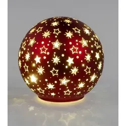 Deko Kugel Licht rot LED-Licht mit Timer von formano