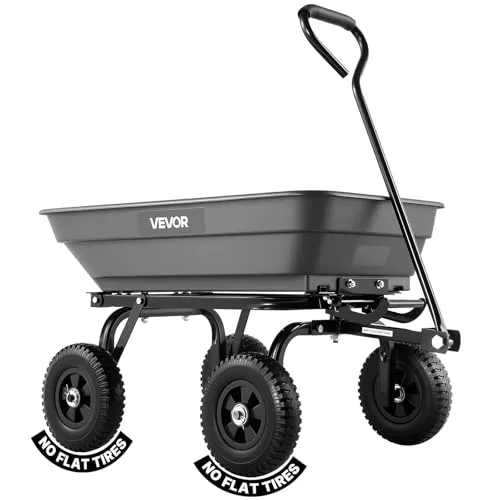VEVOR Gartenwagen mit Kippfunktion – 181 kg belastbarer Bollerwagen