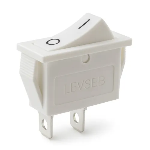 Wippschalter Einbau 2Pin 15A 250V Weiß Snap-in 28x10mm Ausschnitt SPST ON/OFF