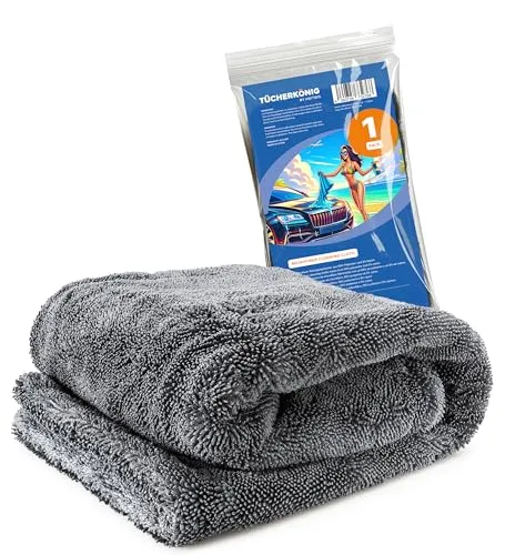 Kemes XXL Mikrofasertücher Auto – Ultra saugstark mit 1400 GSM - Reinigungstücher für die Autopflege, extrem saugstark und kratzfrei. Mit 40x40cm Größe und 1400 GSM ideal für professionelle Anwendungen.
