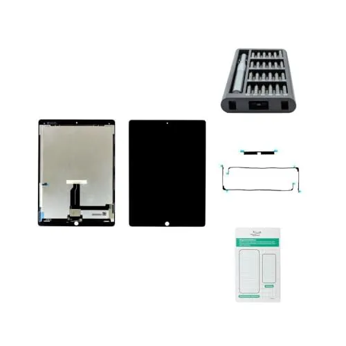 kaputt.de Display kompatibel mit Apple iPad Pro 12 9 (1. Gen) 2015 Premium-Set schwarz