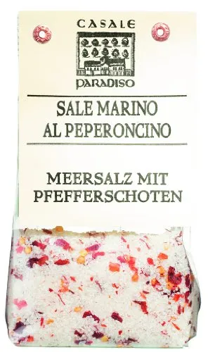 Sale marino al peperoncino, Meersalz mit Chili-Stücken, 200 g