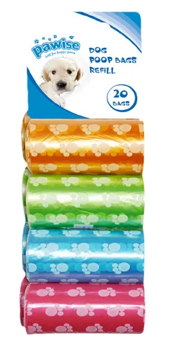 Pawise Hundekotbeutel 8 x 20 St. (8 Rollen - 160st)