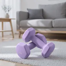 SONGMICS Hanteln, 2er Set, 2 x 2 kg, Hantelset, Kurzhanteln, Hexagon, Neopren-Beschichtung, Krafttraining, Workout, Fitnesstraining, für Zuhause