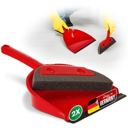 Novaliv 2X Gummibesen Handfeger Kehrgarnitur für drinnen