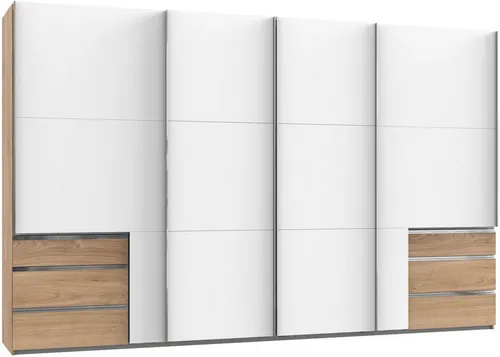 Wimex Schwebetürenschrank Level by fresh to go mit Synchronöffnung - Schwebetürenschrank mit modernem Design und hoher Funktionalität, bietet viel Stauraum durch Kleiderstangen, Schubkästen und Fächer – ideal für jedes Schlafzimmer.