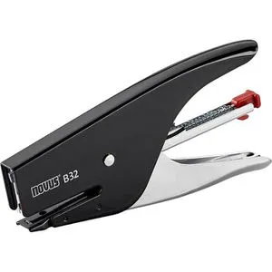 Novus Heftzange B 32, 021-0095, schwarz, Heftleistung ca. 15 Blatt, No.10