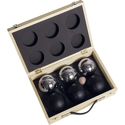 Buffalo Jeu de Boules Set gepoedercoat in Houten doos
