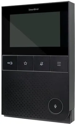 DoorBird IP Video Innenstation A1101 Black Edition - Haus-Alarmanlagen: Hochwertige Video- und Audioqualität in kompakt elegantem Design für optimale Sicherheit und Komfort in Ihrem Zuhause.