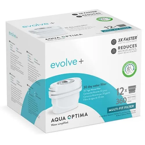 Aqua Optima Evolve+ Wasserfilterkartusche 12er Pack von Aqua Optima