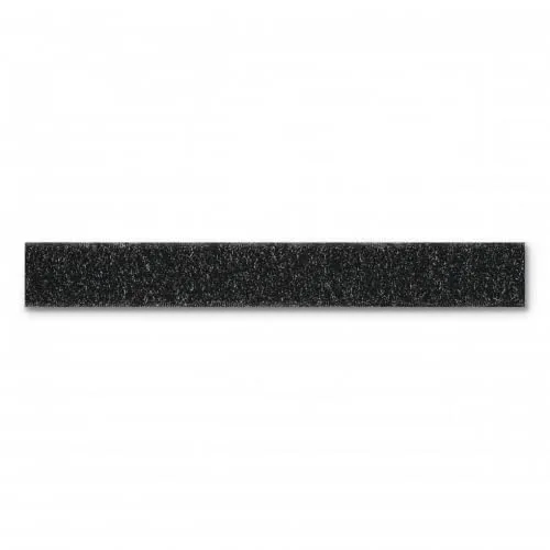 1m Klettband (nur) Flauschband schwarz 20mm selbstklebend