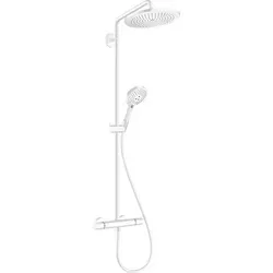 hansgrohe Croma Select S Showerpipe 280 1jet - Komplettduschen mit Thermostat und Handbrause, für ein komfortables Duscherlebnis in modernem Mattweiß.