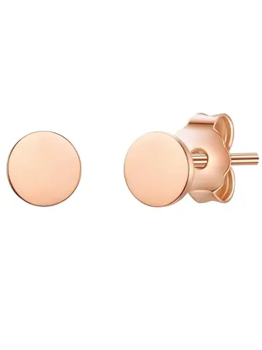 Glanzstücke München Ohrstecker roségold aus Sterling Silber - Minimalistische Ohrstecker aus 925er Sterlingsilber mit schimmernder Rosévergoldung. Symbolisieren Vollkommenheit und Unendlichkeit – ideal für Damen, die stilvolles Understatement lieben.