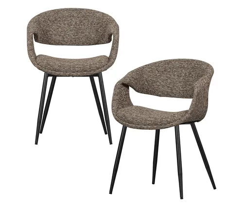 WOOOD Esszimmerstuhl braun - Stilvoller Esszimmerstuhl mit robustem Design, ideal für gemütliche Dinnerabende. Hohe Belastbarkeit bis 136 kg, perfekt für den täglichen Einsatz.