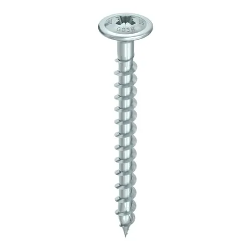 HECO-TOPIX-plus 4,0 x 40 Rückwandschraube mit Pozi-Drive - Die HECO-TOPIX-plus Rückwandschraube überzeugt durch ihren kleinen Tellerkopf für flächenbündige Montage und optimale Gewindesteigung. Ideal für Möbelbau, reduziert Spaltgefahr und ermöglicht enge Randabstände.