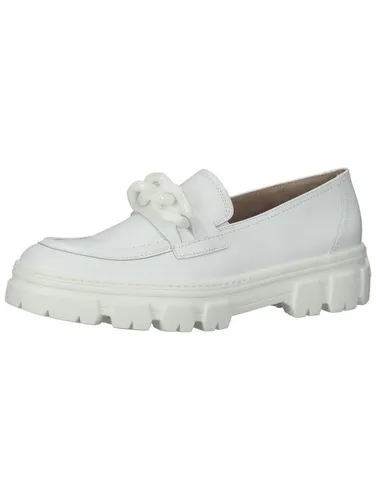 Paul Green Leder-Mokassins in Weiß, Größe 38,5 für Damen - Damen Mokassins von Paul Green in elegantem Weiß, Größe 38,5. Mit rutschhemmender Laufsohle und verstärkten Kappen für optimalen Komfort und Stil.