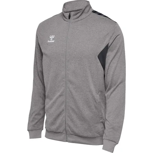 hmlAUTHENTIC PL ZIP JACKET - Sportjacke aus 100% recyceltem Polyester mit atmungsaktiver BEECOOL Technologie für schnelles Trocknen. Ideal für Training und Freizeit, ausgestattet mit praktischen Reißverschlusstaschen.
