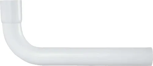 tecuro Spülrohrbogen 90° mit Muffe - Ø 44 mm für WC-Spülkasten - PVC weiß