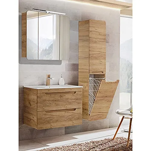 Lomadox Badmöbel Waschplatz Set Eiche von Lomadox