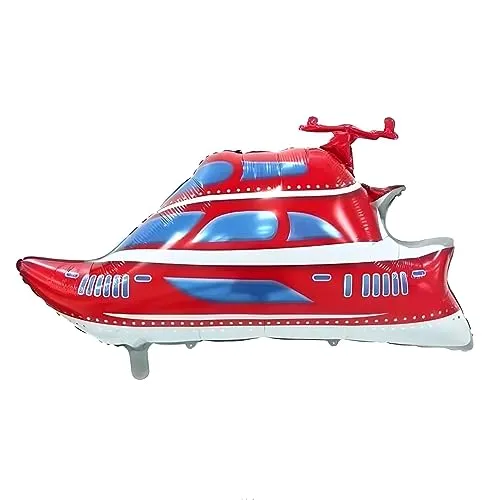 Bot Rot Fahrzeug Motiv Folienballon, ca. 67 * 97 cm - Hervorragend für Kindergeburtstage, Auto-Themen-Partys, Dekorationen, Geschenke, langlebig und wiederverwendbar, einfache Montage und Füllung