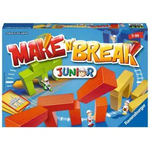 Make n Break Junior - Gesellschaftsspiel für 2-5 Baumeister ab 5 Jahren, spannende Bauherausforderung mit Gewinnchips und Altersanpassung