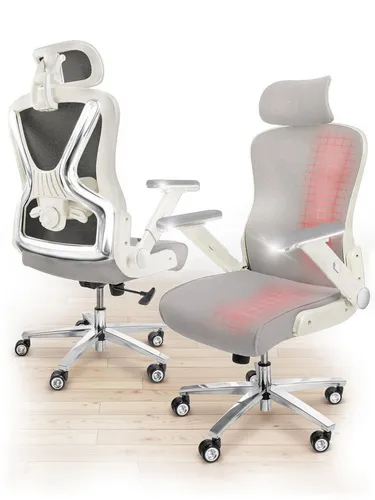 CLOUVOU PowerSeat Ergonomischer Schreibtischstuhl in beige von CLOUVOU
