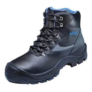 Sicherheitsstiefel ERGO-MED 500 S3, Größe 44 - Schwarz - Arbeits- & Schutzkleidung, wasserdichtes Glattleder, ideal für optimalen Fußschutz mit Durchtritthemmung und Stahlkappe, perfekt für orthopädische Anpassungen.