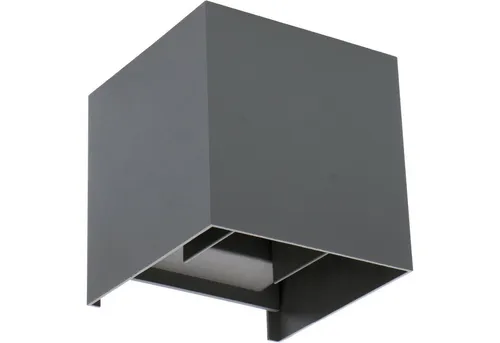 LED's light 1000554 Außen-Wandleuchte - Moderne LED Außen-Wandleuchte in Anthrazit, 6 Watt warmweiß, IP65, für eine stilvolle Beleuchtung nach oben und unten. Ideal für Eingangsbereiche und wetterfest.