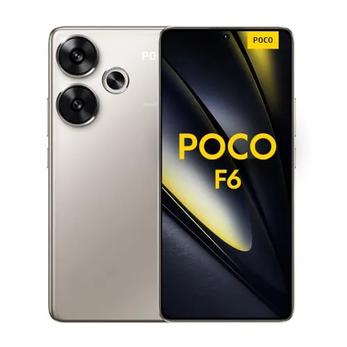 Poco F6 Smartphone, 8+256GB – 120Hz Flow AMOLED & 50MP Kamera - Simlockfreies Handy mit 120Hz Flow AMOLED Display für flüssige Animationen und einer 50MP OIS Kamera für beeindruckende Fotos. Der 5000mAh Akku mit 90W TurboCharge sorgt für lange Nutzung ohne Unterbrechungen.