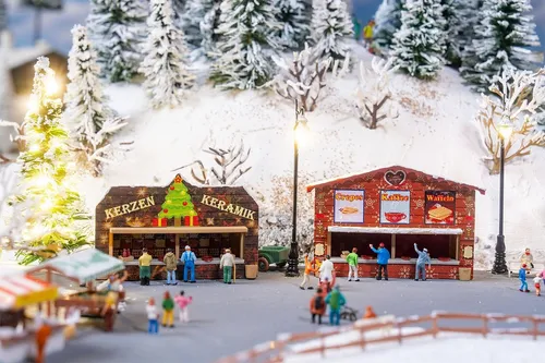 Produktbild Faller 272021 2 Weihnachtsmarktbuden