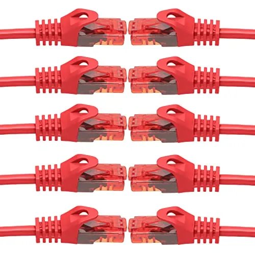 BIGtec LAN Kabel 0,5m Netzwerkkabel rot
