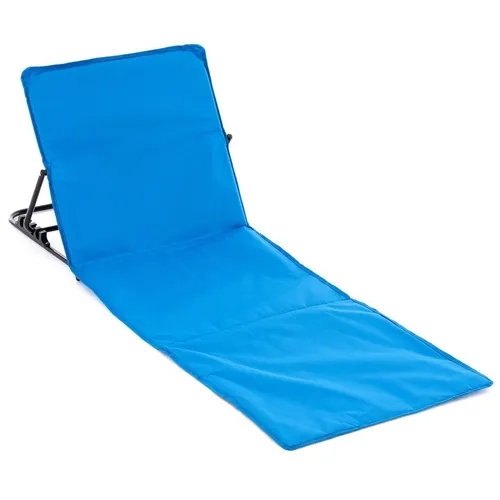 Strandmatte gepolstert faltbar verstellbare Rückenlehne 158x58 cm blau