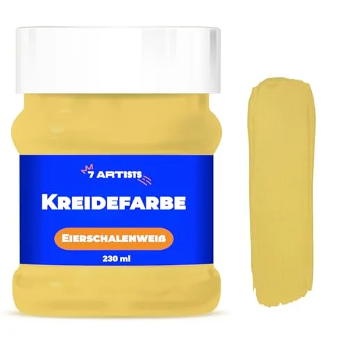 Artists Chalk Paint Eierschalenweiß 230 ml | Kreidefarbe für Möbel und Holz auf Wasserbasis - Ohne Schleifen | Für Wand und Holz 7