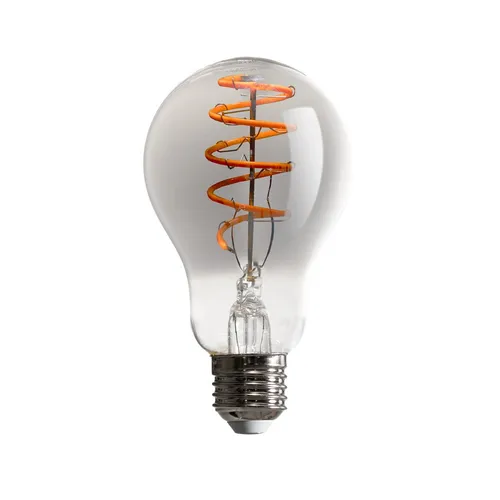 LED Spiral Filament Birne 5W E27 Rauchglas 100lm extra warmweiß 1800K DIMMBAR
