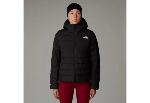 The North Face Womens Aconcagua 3 Hoodie - tnf black-npf (4H0) M - Funktionsjacke für Damen, wasserabweisend und aus 100% recyceltem Polyester, ideal für Alltag und Stadt. Hervorragende Wärmeleistung durch 50/50-Mix aus recycelten Daunen und Polyester.