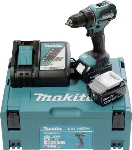 Makita DDF490RFJ Akku-Bohrschrauber 18V