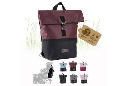 BambiniWelt Fahrradtasche für Kinderfahrsitze - Rucksack und Tasche in einem - Multifunktionale Fahrradtasche für Kinderfahrsitze mit 20 Litern Stauraum, robust und wasserabweisend - ideal für Ausflüge mit Kind!