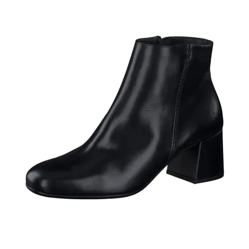 Paul Green Damen Stiefelette - Wanderschuhe in Schwarz, aus hochwertigem Leder mit komfortablem Blockabsatz von 5,5 cm – ideal für stilvolle Übergangsschuhe.