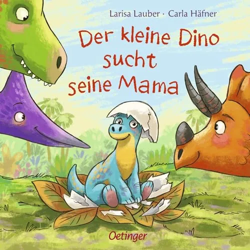 Der kleine Dino sucht seine Mama: Pappbilderbuch ab 2 Jahren mit Schiebe-Wow-Effekt