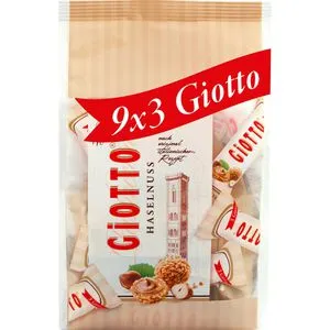 Giotto Waffeln Haselnuss-Gebäckspezialität Beutel, je 12,9g, 9 Mini Stangen