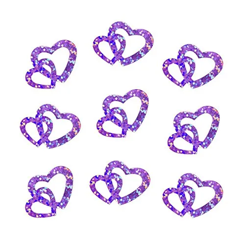 Oblique-Unique® 100 Stk Deko Doppel Herzen von Oblique Unique