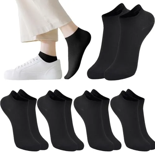 Wamicu Sneaker Socken Damen Herren Baumwolle 5 Paar Kurze Socken Atmungsaktive, Größe 37–42
