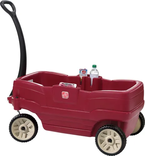 Step2 Bollerwagen mit 2 Sitzen für Kinder in rot von Step2