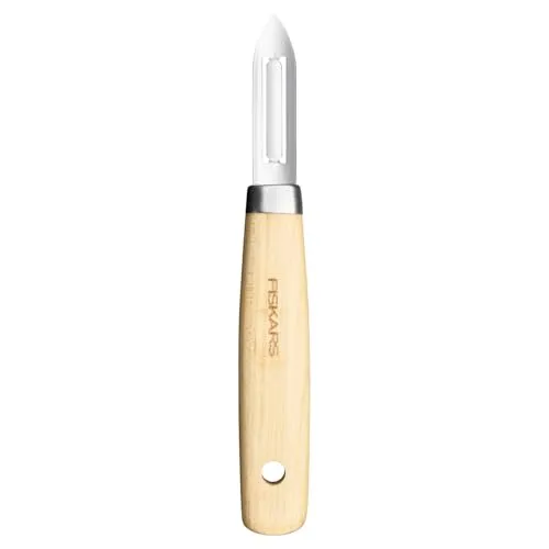 Fiskars Folken Sparschäler mit fester Klinge, Schäler für Obst und Gemüse
