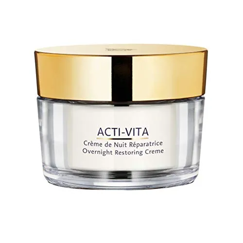 Monteil Cosmetics ProCGen ACTI-VITA Overnight Restoring Creme - 50 ml - Nachtpflege mit nährstoffreicher Formel, die die Haut über Nacht verjüngt und sichtbar frischer aussehen lässt. Reduziert Linien und Fältchen für einen gleichmäßigen Teint am Morgen.