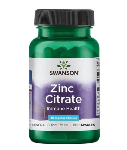 SWANSON ZINK CITRAT 30 MG 60 KAPSELN
