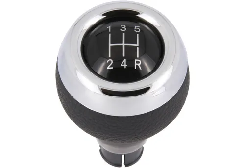RECAMBO Schalthebel Schaltknauf 5 Gang für Mini Cooper R50 R52 R53, 2001-2008, Plug & Play, Auto Schalthebel, schwarz - chrom
